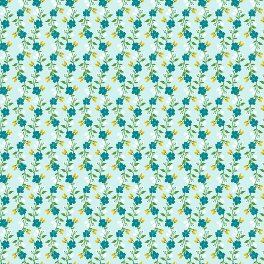 Matilda Fabric Collection, Pearl Blue, MA25115, Sold by the 1/2 Yard, PREORDER!