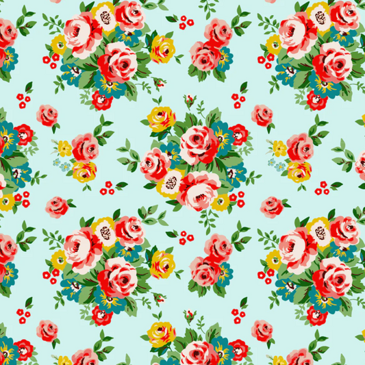 Matilda Fabric Collection, Matilda Blue, MA25103, Sold by the 1/2 Yard, PREORDER!