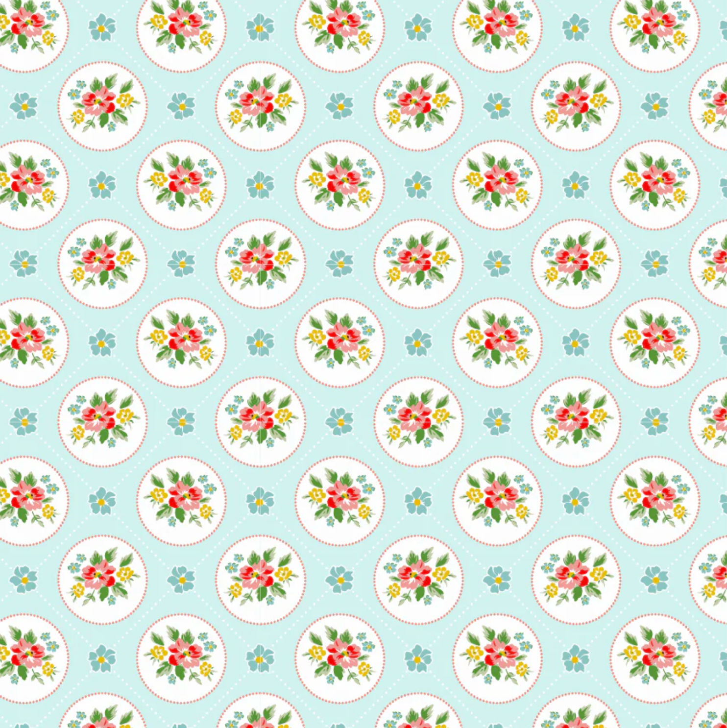 Matilda Fabric Collection, Miss Marie Blue, MA25118, Sold by the 1/2 Yard, PREORDER! - Good Vibes Quilt Shop