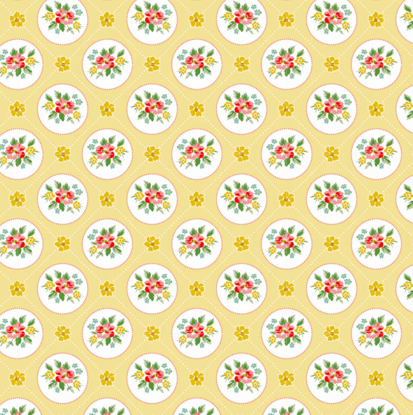 Matilda Fabric Collection, Miss Marie Pink, MA25116, Sold by the 1/2 Yard, PREORDER! - Good Vibes Quilt Shop