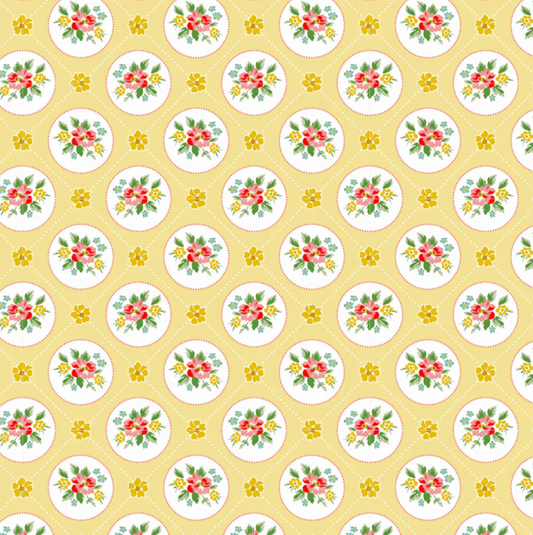 Matilda Fabric Collection, Miss Marie Pink, MA25116, Sold by the 1/2 Yard, PREORDER!