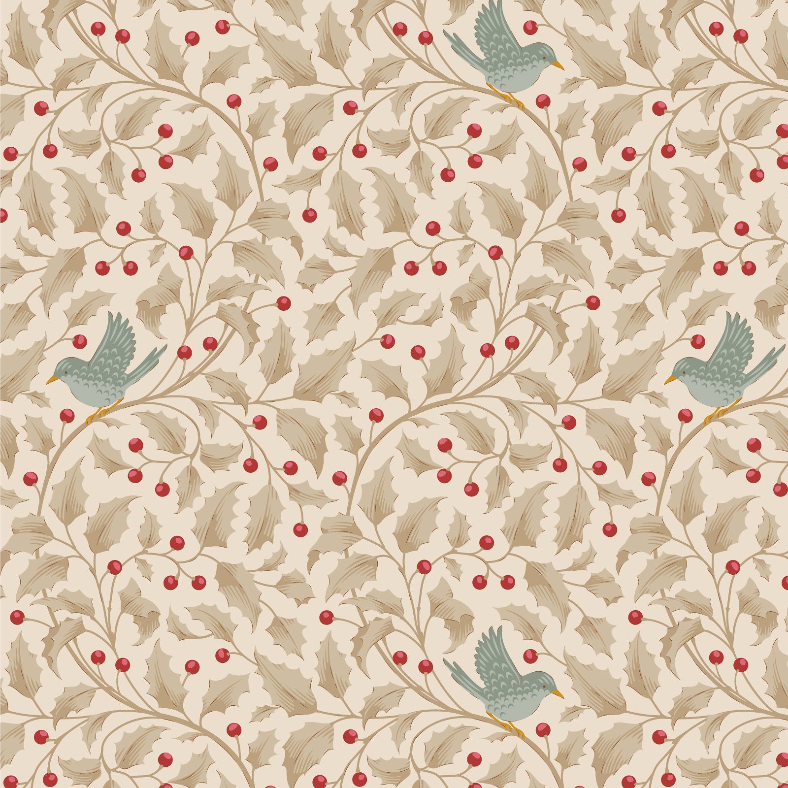 Merry Little Christmas Fabric by Tilda, Holly Clay, TIL100636 - Good Vibes Quilt Shop
