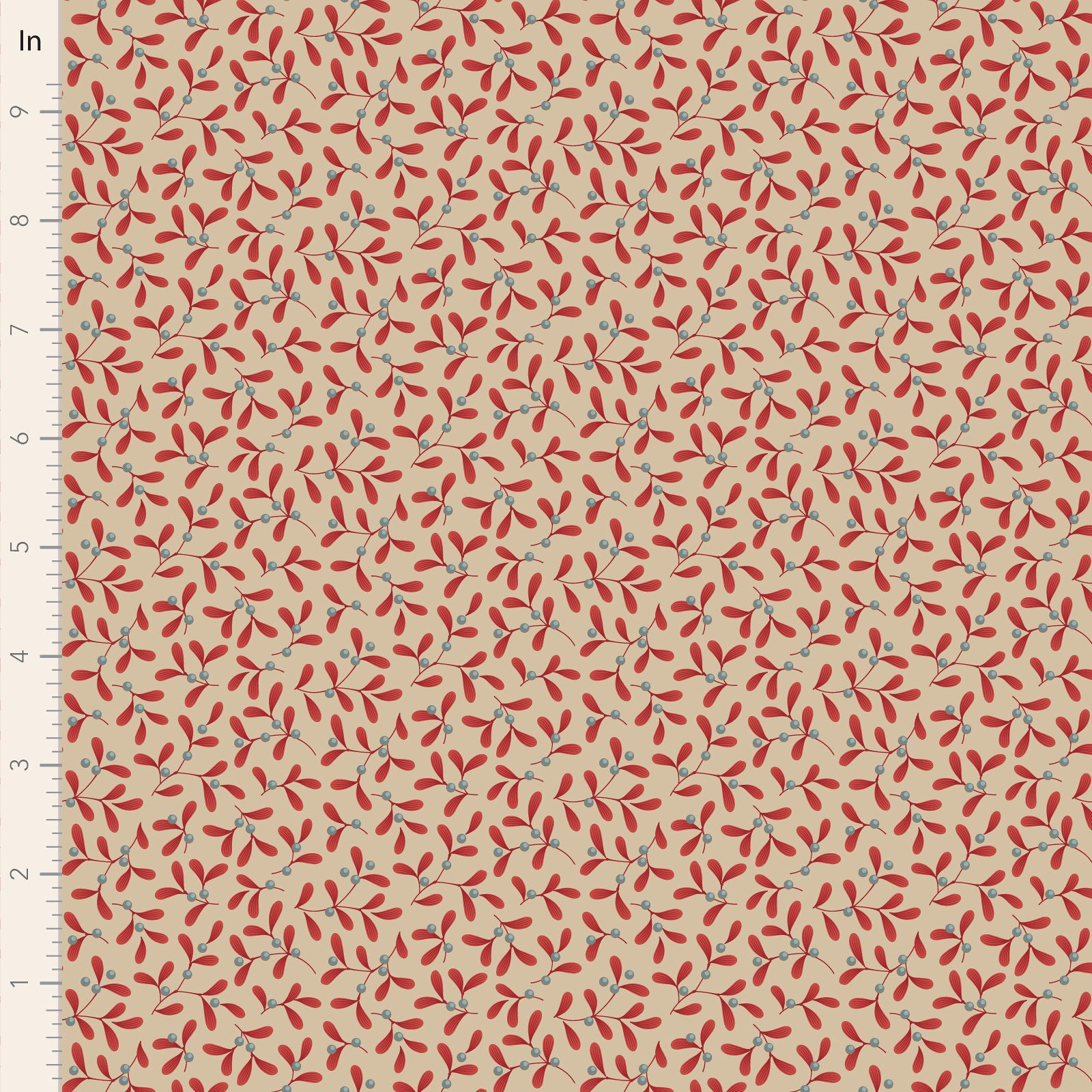 Merry Little Christmas Fabric by Tilda, Mistletoe Red, TIL100623 - Good Vibes Quilt Shop
