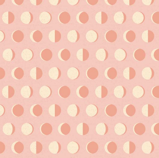 Moonbeam Dreams Moon Phase Blush MD23856, sold by the 1/2 yard - Good Vibes Quilt Shop