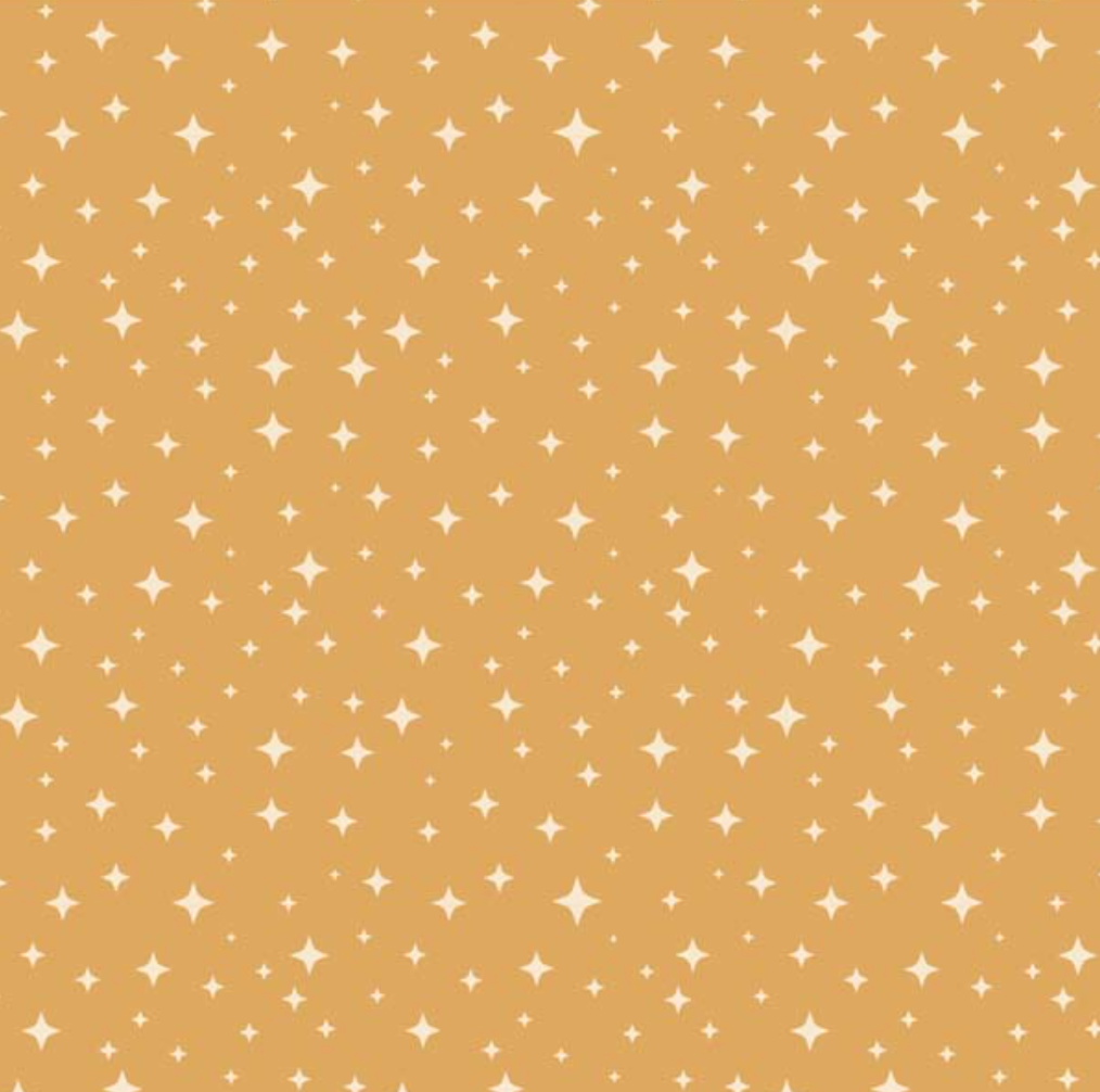 Moonbeam Dreams Star Bright Yellow MD23859, sold by the 1/2 yard