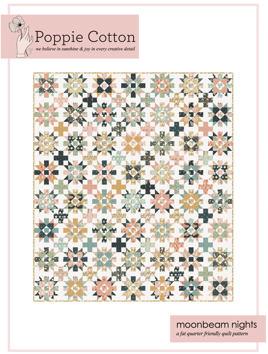 Moonbeam Nights Quilt Pattern, for the Moonbeam Dreams Collection