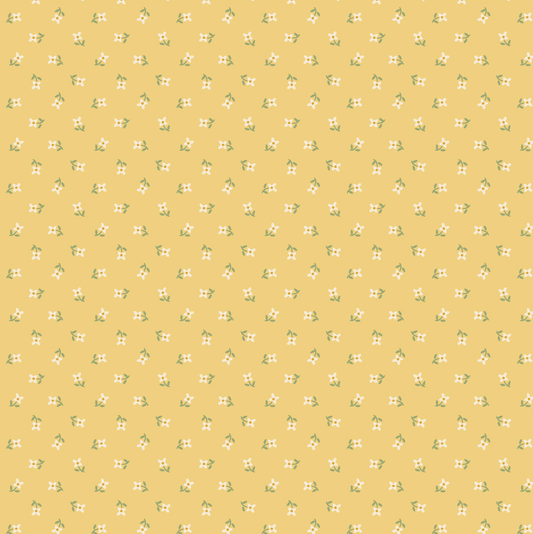 My Favorite Things Vintage Apron Yellow FT23706, sold by the 1/2 yard - Good Vibes Quilt Shop