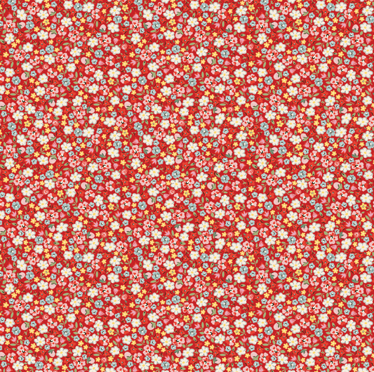 My Favorite Things Pinky Primrose Red FT23710, sold by the 1/2 yard