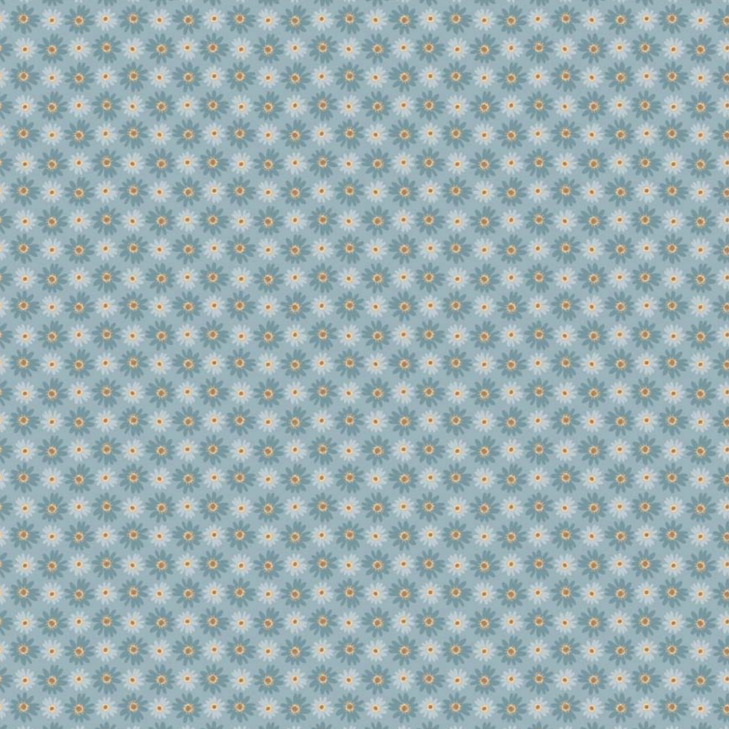 Nature Sings Fabric, Daisy Bunch, Blue, NS24107, sold by the 1/2 yard, *PREORDER