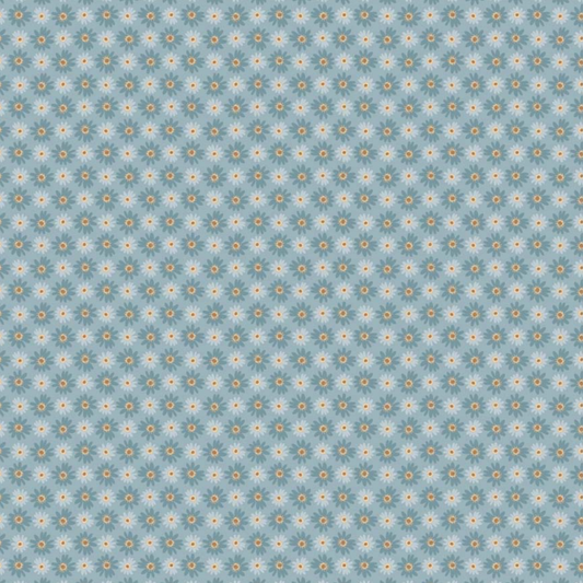 Nature Sings Fabric, Daisy Bunch, Blue, NS24107, sold by the 1/2 yard
