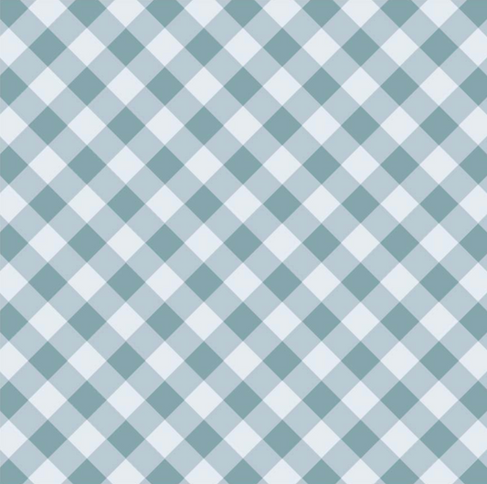 Nature Sings Fabric, Dorothy Check, Blue, NS24119, sold by the 1/2 yard