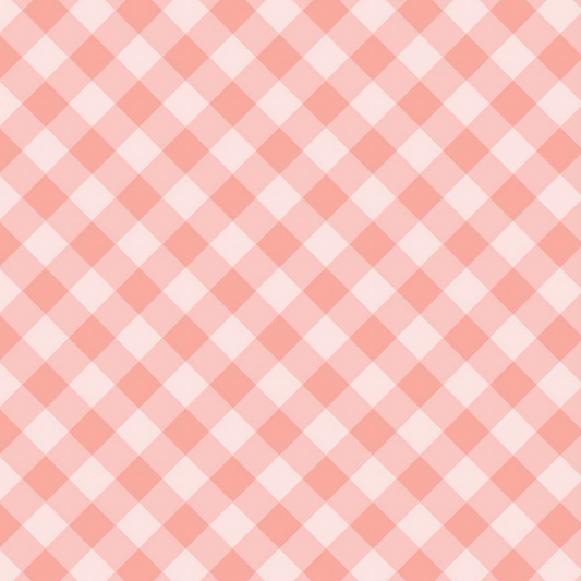 Nature Sings Fabric, Dorothy Check, Pink, NS24117, sold by the 1/2 yard