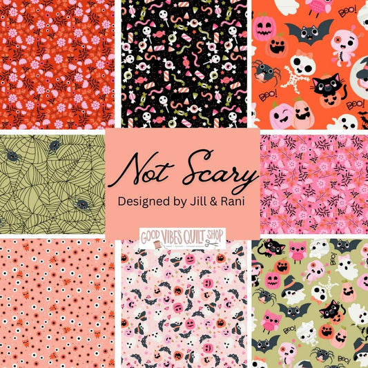 Not Scary Fabric, Fat Quarter Bundle, 18 Pieces, PREORDER