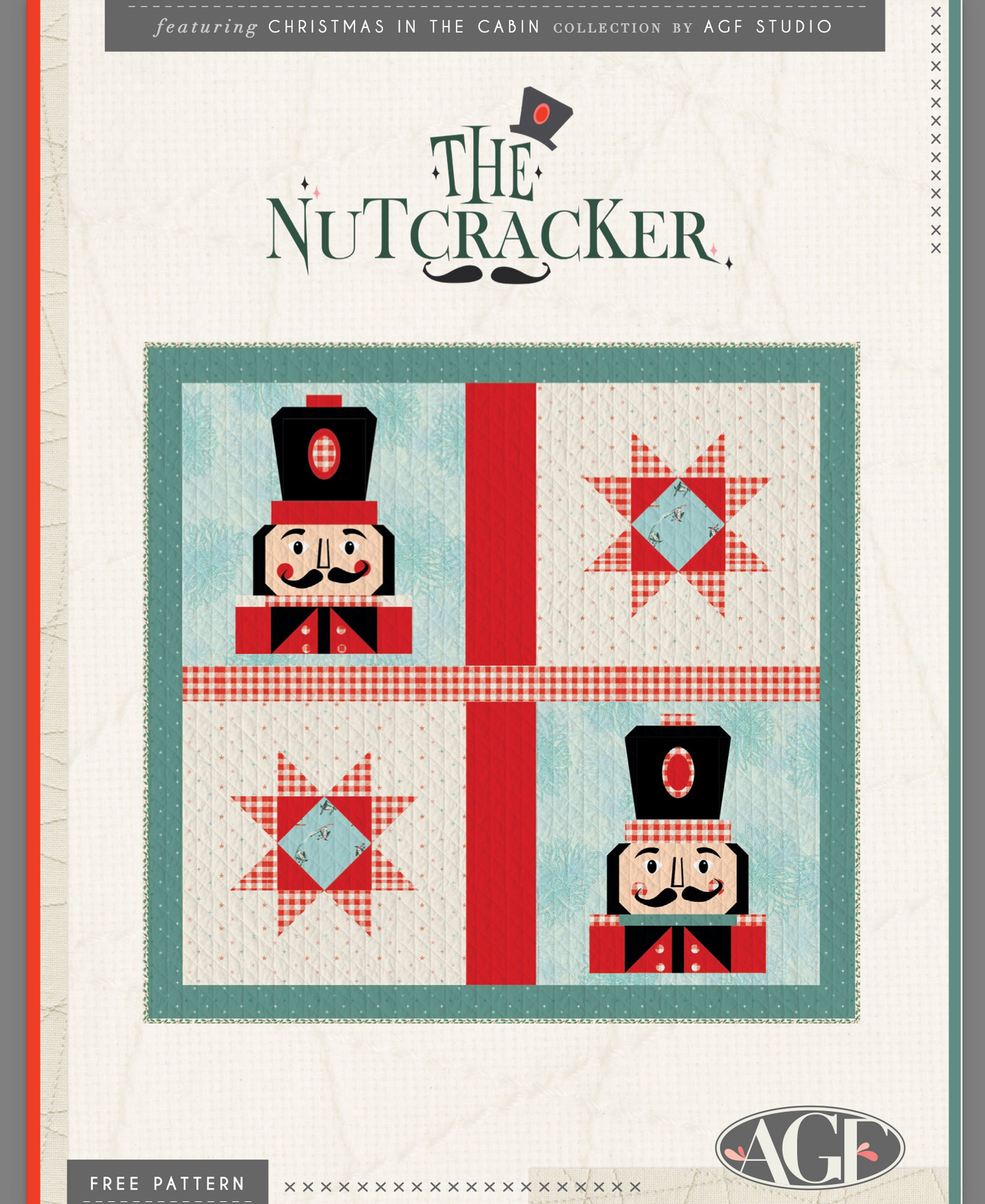 Nutcracker Quilt, an Art Gallery Fabrics FREE Pattern