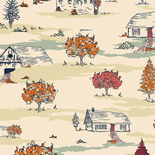 The Orchard Fabric Collection, Farmstead Oasis, ORC-34706, Sold by the 1/2 Yard
