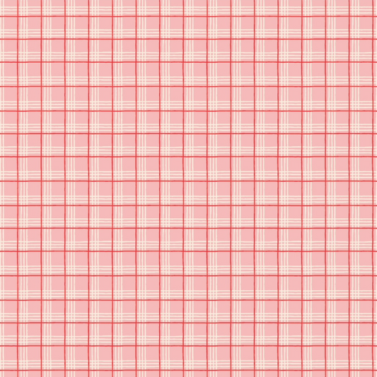 Oh What Fun, OF23317, Christmas Plaid Pink, sold by the 1/2 yard