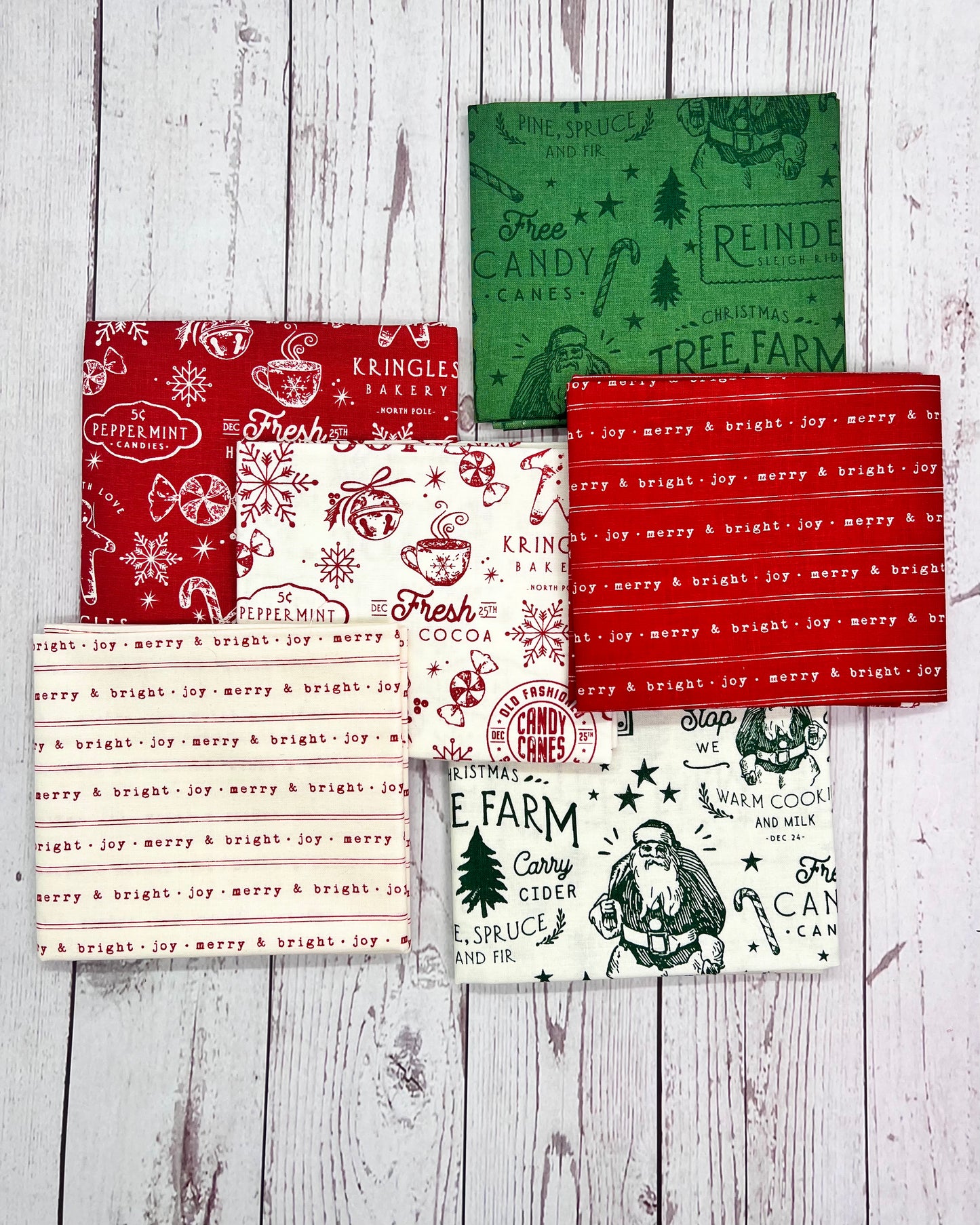 Old Fashioned Christmas with Merry Little Christmas, a custom FQ Bundle 27 pieces