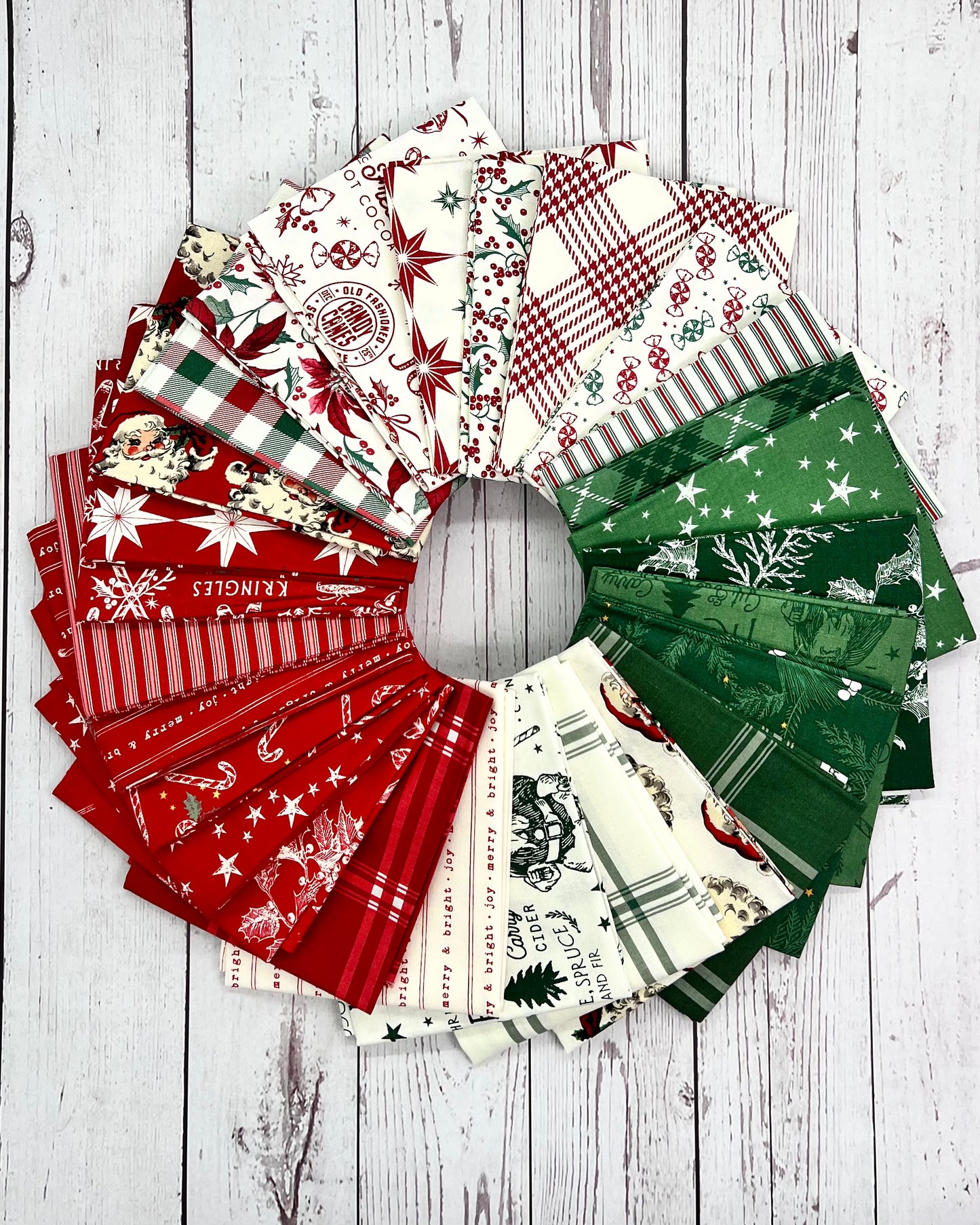 Old Fashioned Christmas with Merry Little Christmas, a custom FQ Bundle 27 pieces