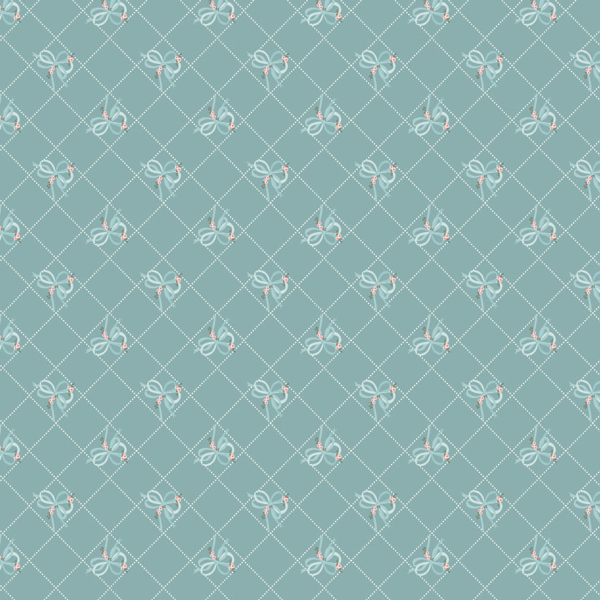 Pemberley Park Fabric by Lori Woods for Poppie Cotton | Garden Tour Green PE261208 | Sold by the 1/2 Yard | PREORDER
