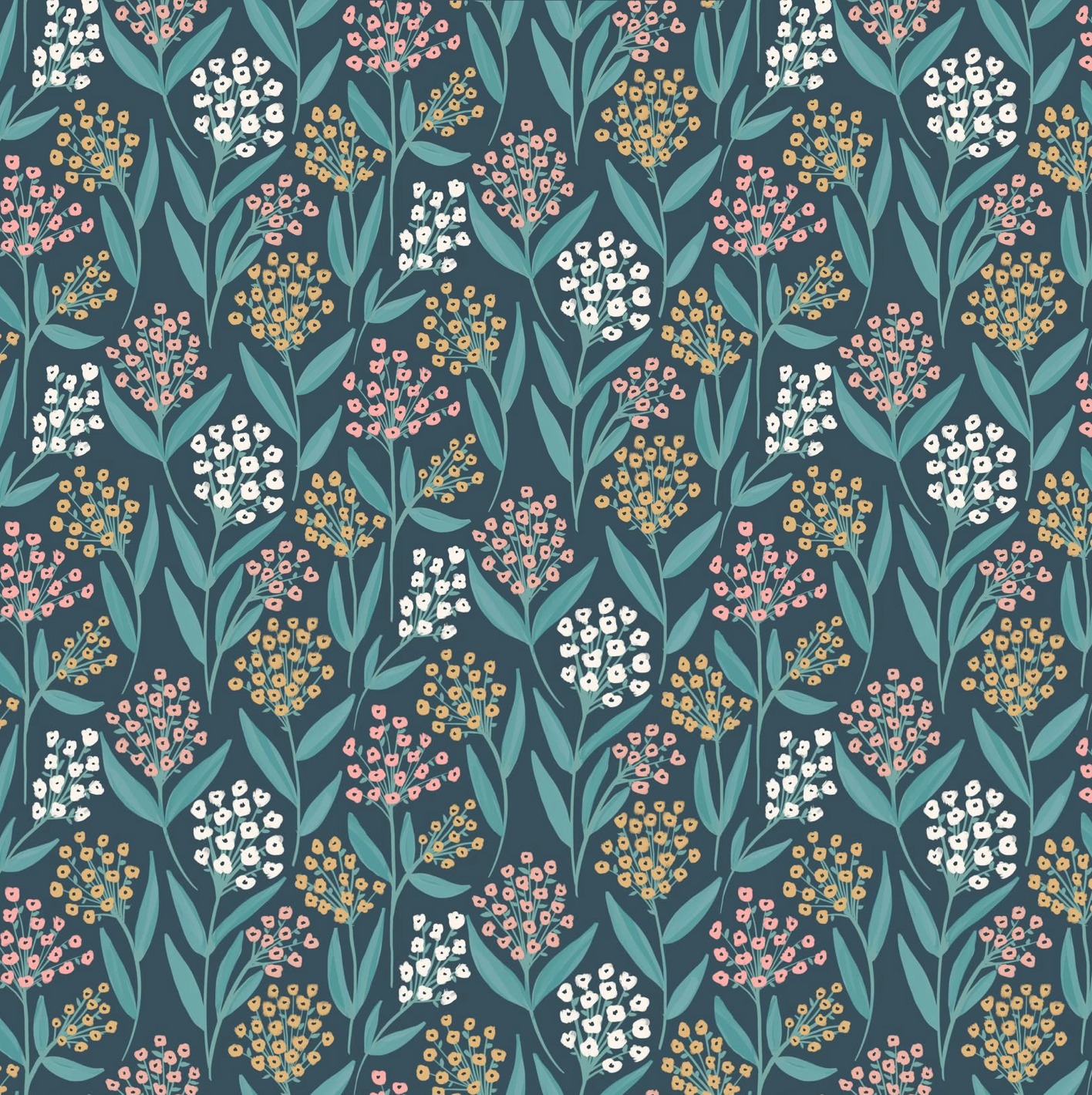 Painted Blossoms Barely Buds Navy PB24669, sold by the 1/2 yard, *PREORDER - Good Vibes Quilt Shop