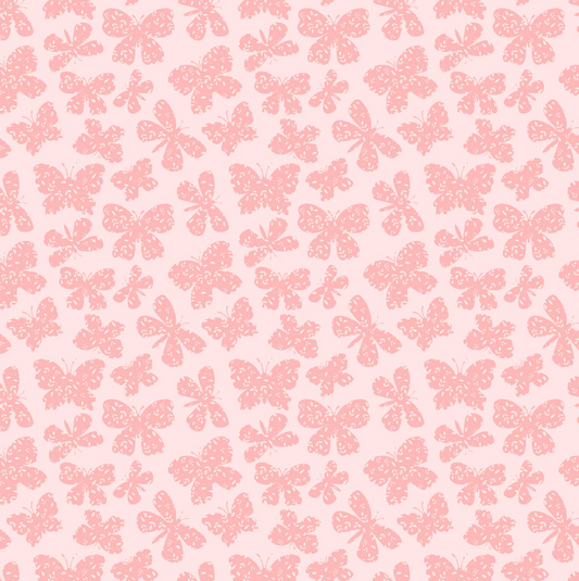 Painted Blossoms Scattered Butterflies Pink PB24655, sold by the 1/2 yard, *PREORDER