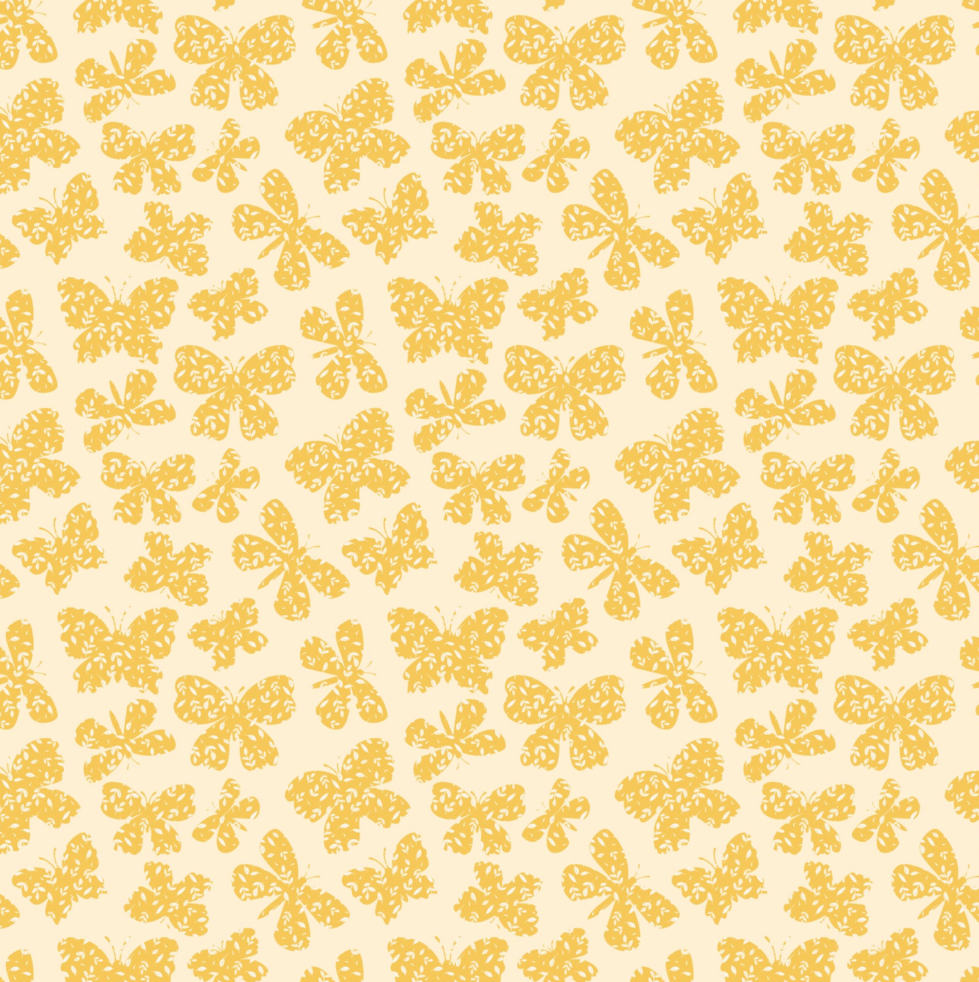 Painted Blossoms Scattered Butterflies Yellow PB24654, sold by the 1/2 yard, *PREORDER
