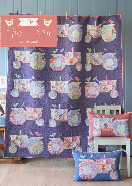 Patch Tractor Quilt, from Tiny Farm Collection, a Tilda FREE World Pattern