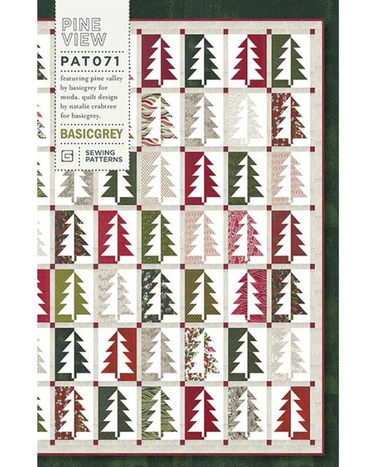 Pine View Quilt Pattern, by Basic Grey, PAT071, Fat Quarter Friendly