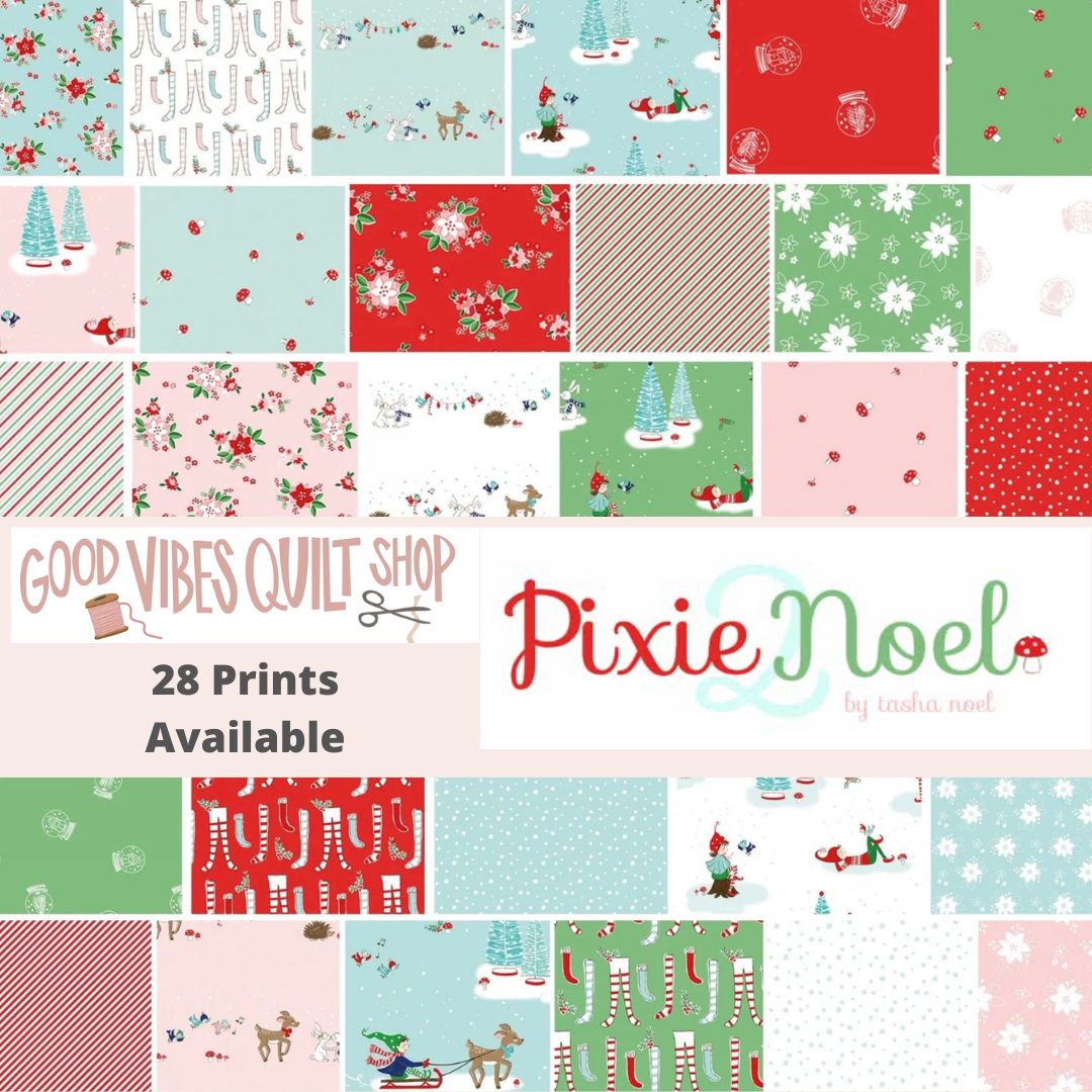 Pixie Noel 2 by Tasha Noel a Riley Blake Designs Collection, Mint Animals, Sold by the 1/2 yard - Good Vibes Quilt Shop