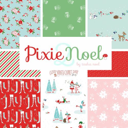 Pixie Noel 2, Fat Quarter Bundle, 28 Pieces - Good Vibes Quilt Shop