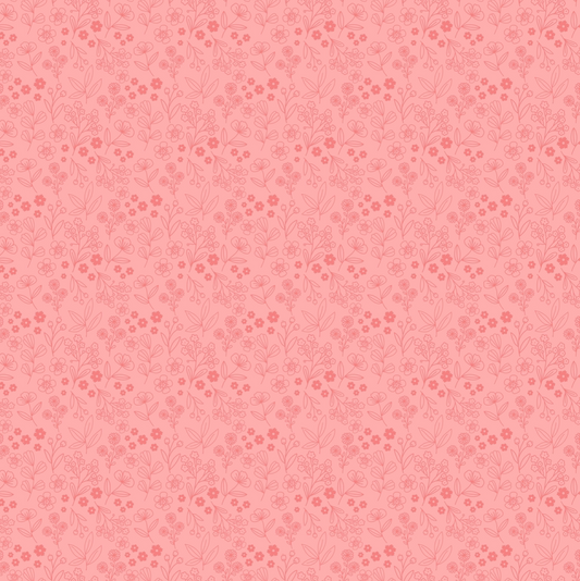 Poppies Patchwork Club, Potters Patch Pink, PP23615, sold by the 1/2 yard