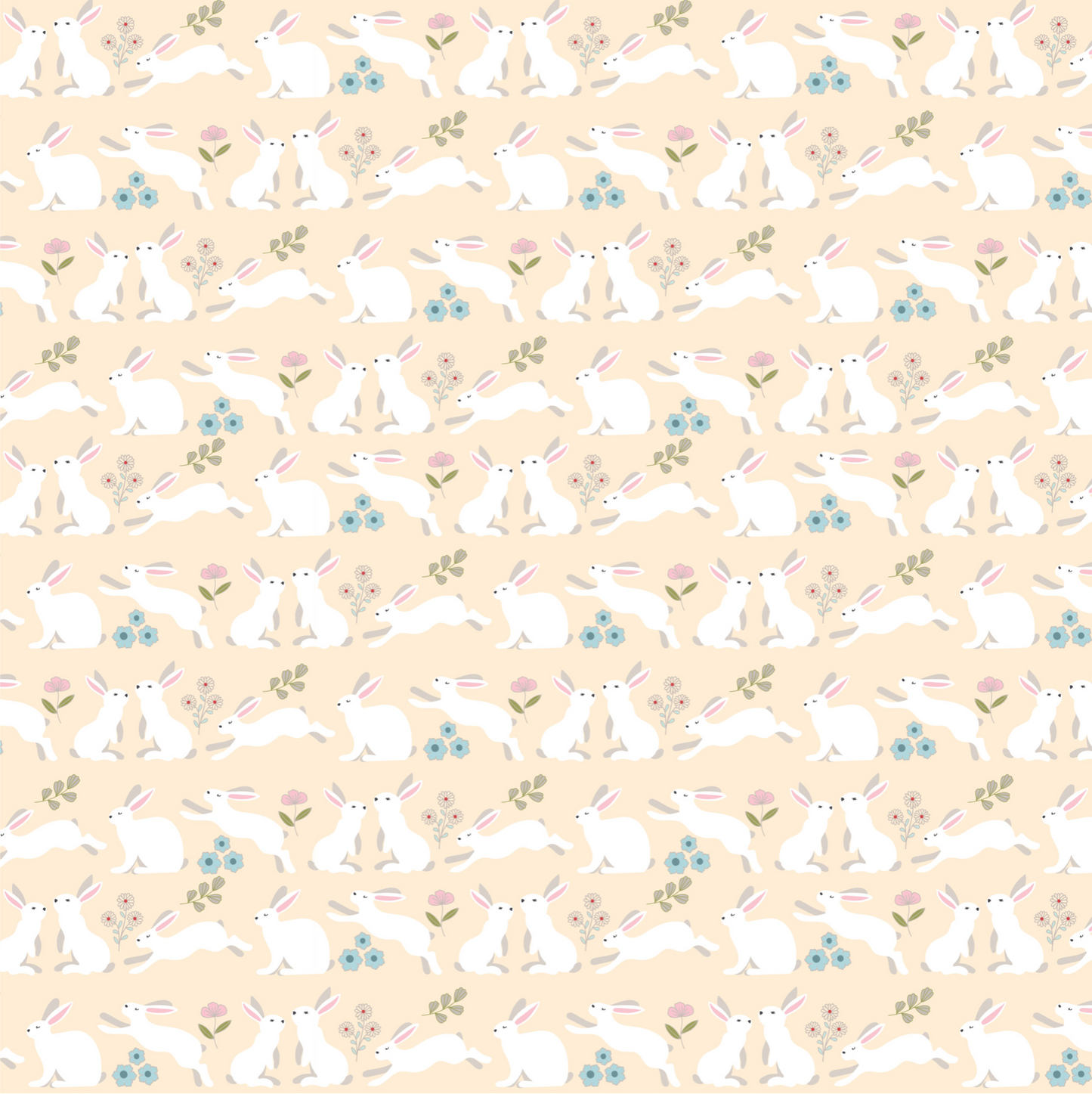 Poppies Patchwork Club, Peter Rabbit Cream, PP23613, sold by the 1/2 yard