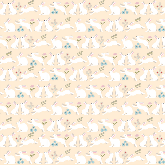 Poppies Patchwork Club, Peter Rabbit Cream, PP23613, sold by the 1/2 yard