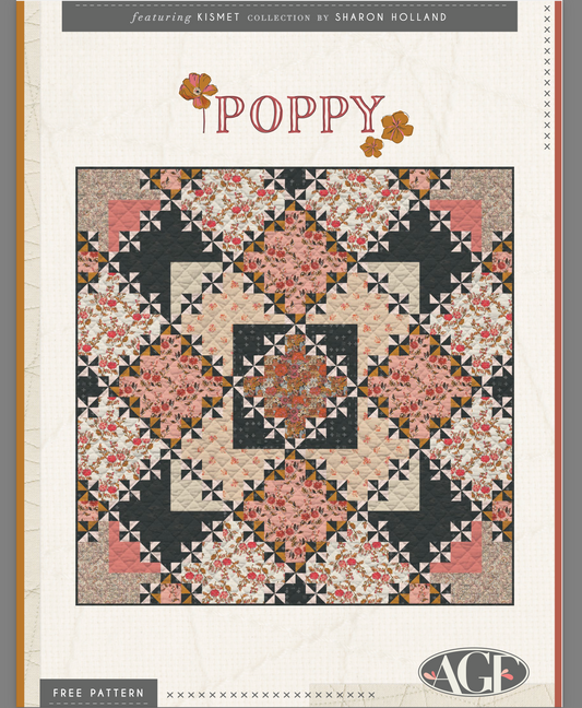 Poppy Quilt, an Art Gallery Fabrics FREE PATTERN