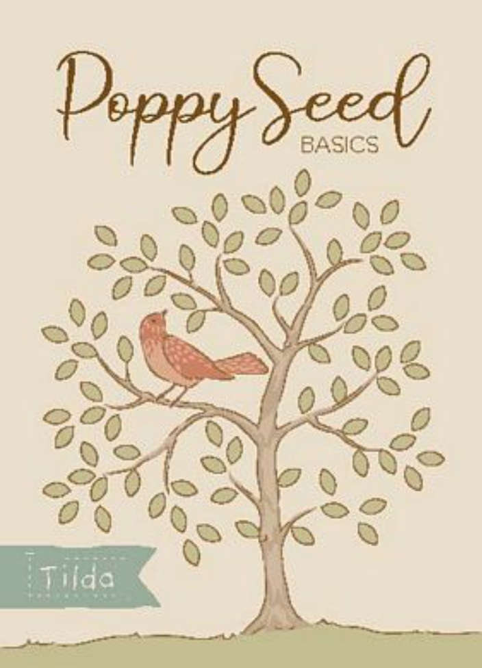 Poppy Seed Basics by Tilda Fabrics, Fat Quarter Bundle of 15 different fabrics