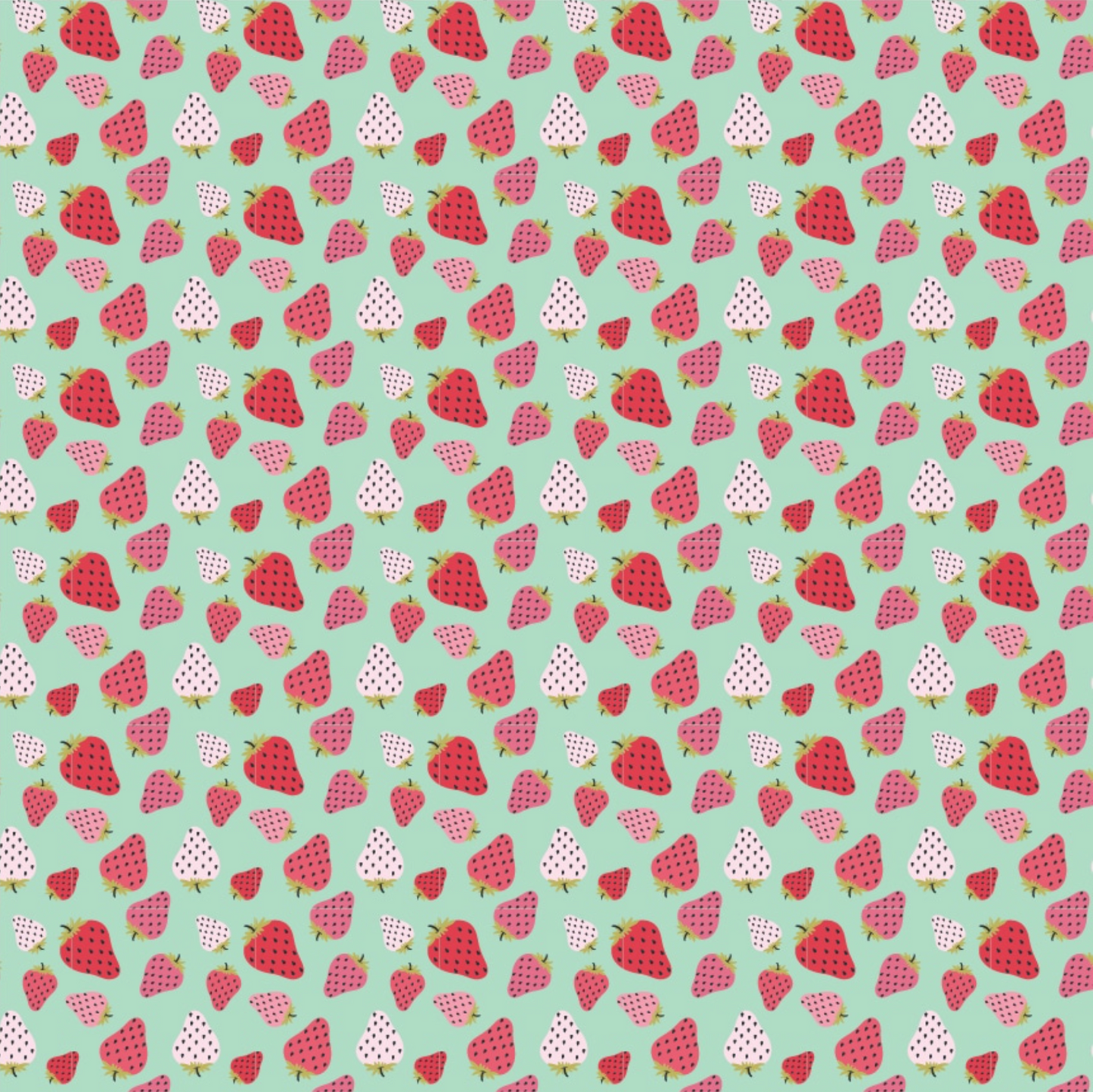 Prairie Sisters Homestead Strawberry Patch Mint PH23421, sold by the 1/2 yard