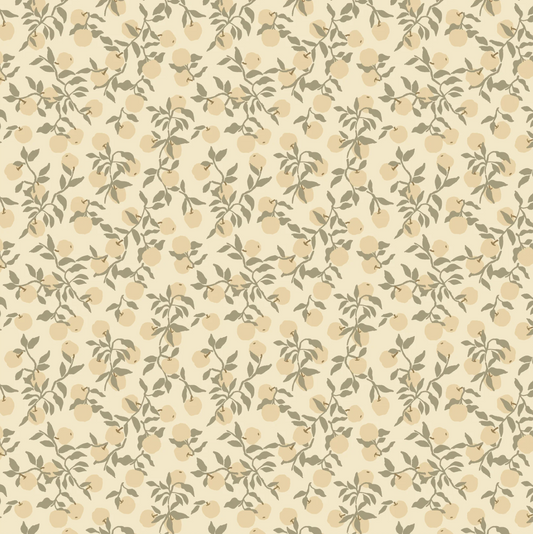 Primrose and Parsley Fabric, Apples Light Sage, PR26833, PREORDER