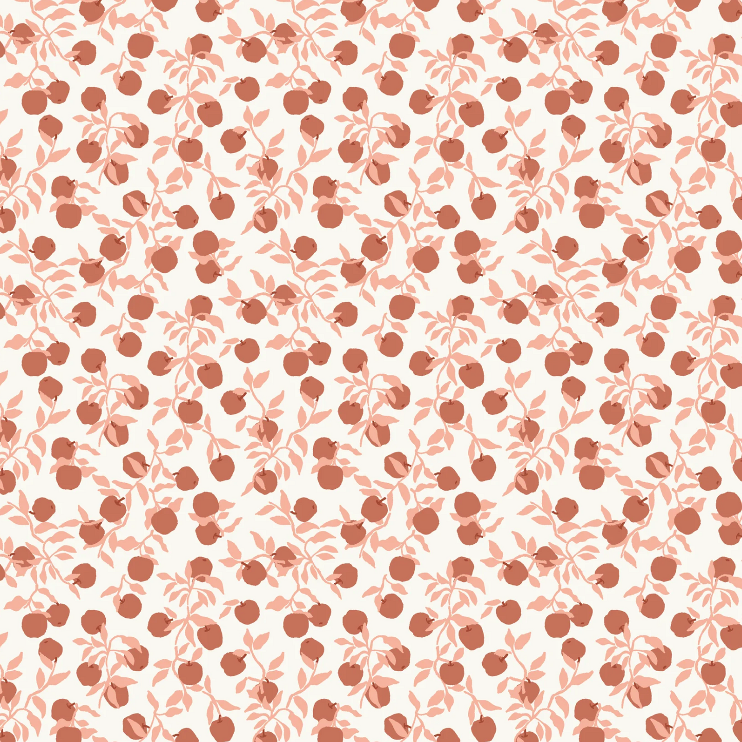 Primrose and Parsley Fabric, Apples Natural, PR26832, PREORDER
