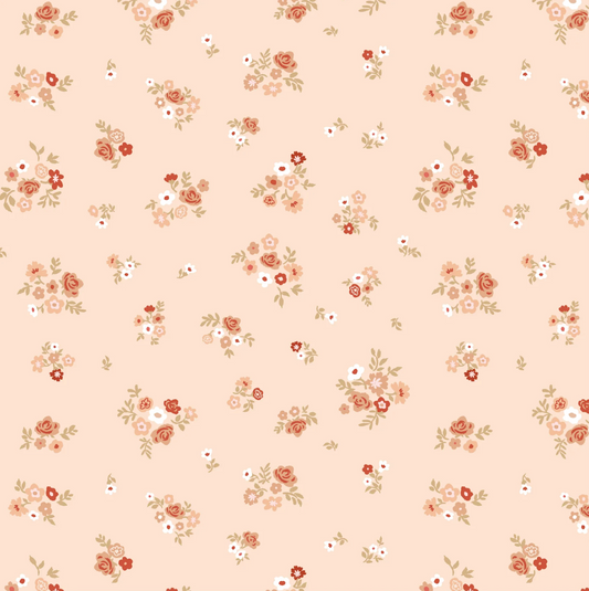 Primrose and Parsley Fabric, Briar Rose Beige, PR26836, PREORDER