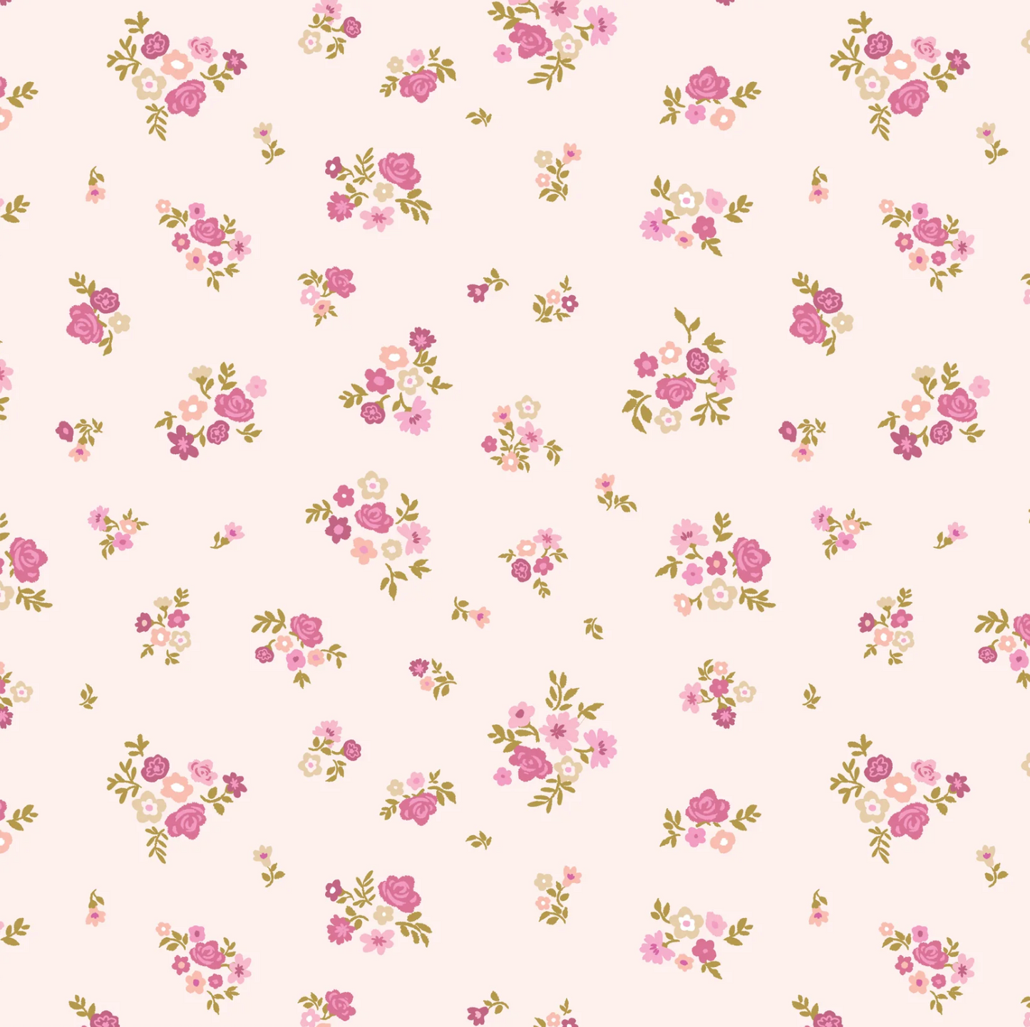 Primrose and Parsley Fabric, Briar Rose Blush, PR26834, PREORDER