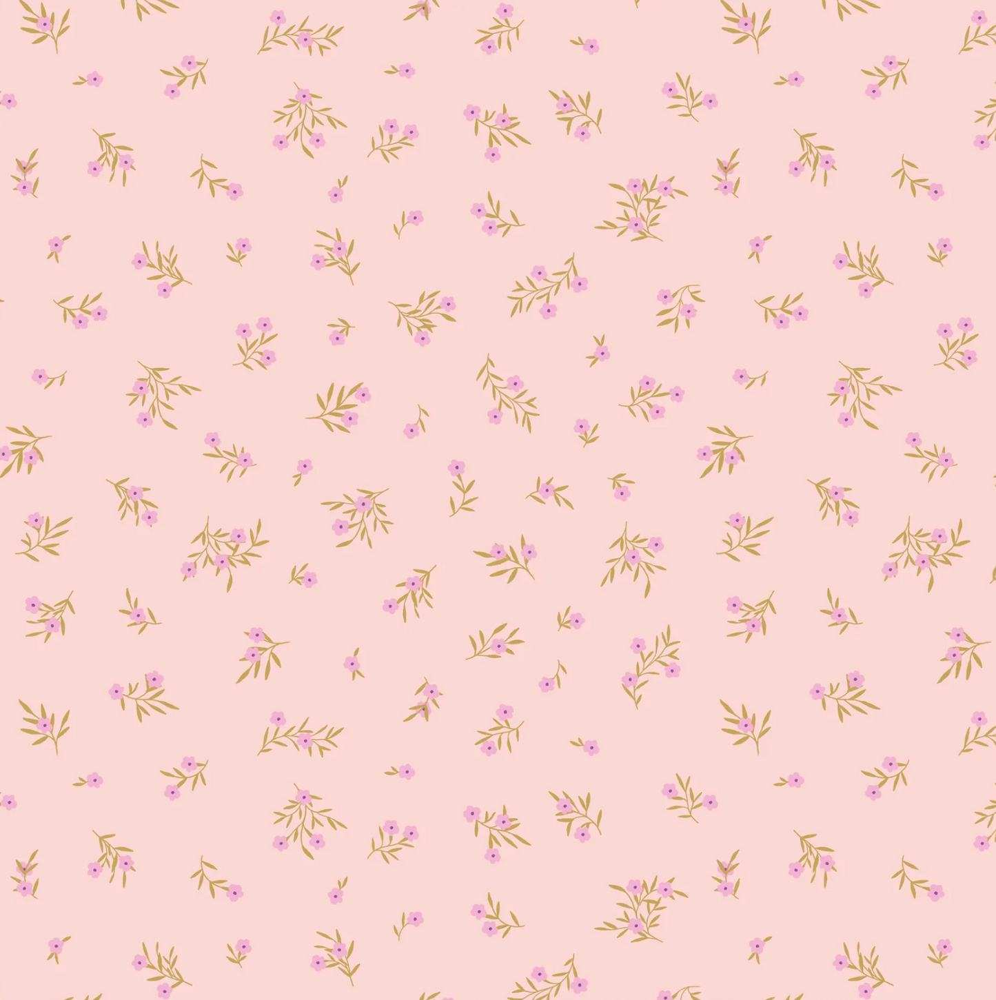 Primrose and Parsley Fabric, Meadow Sprigs Rose, PR26842, PREORDER