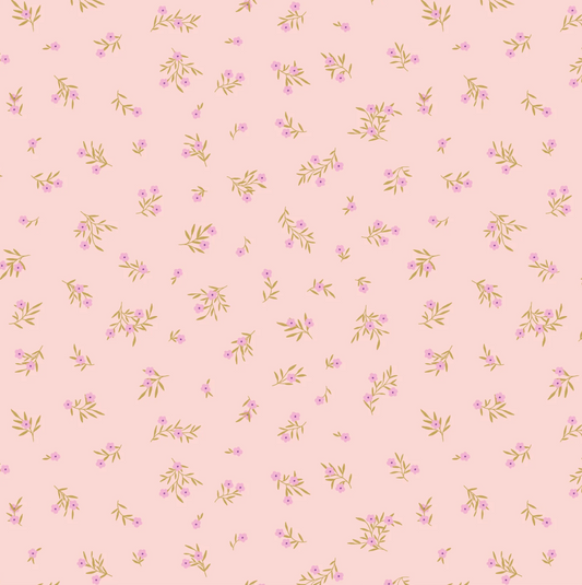 Primrose and Parsley Fabric, Meadow Sprigs Rose, PR26842, PREORDER