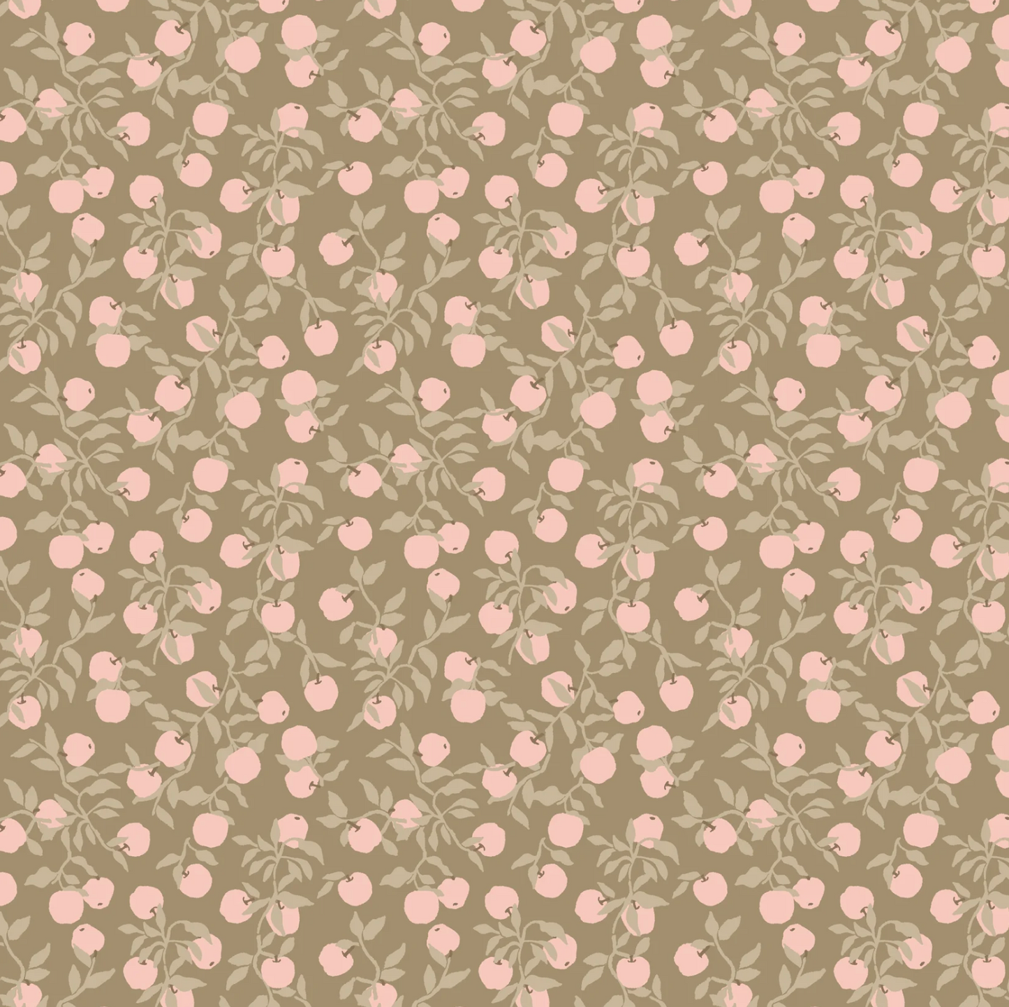 Primrose and Parsley Fabric, Apples Dark Sage, PR26831, PREORDER
