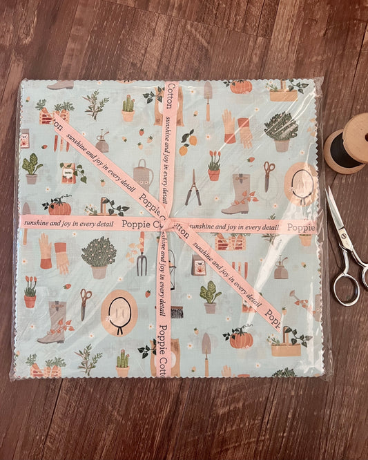 Promise Me Fabric by Poppie Cotton, 10" Stack, 21 Prints, 42 Pieces
