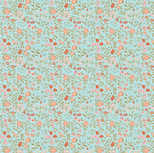 Promise Me From My Heart Blue PM24603, sold by the 1/2 yard - Good Vibes Quilt Shop