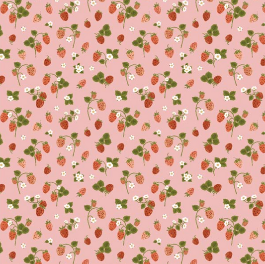 Promise Me Strawberry Bouquet Pink PM24601, sold by the 1/2 yard