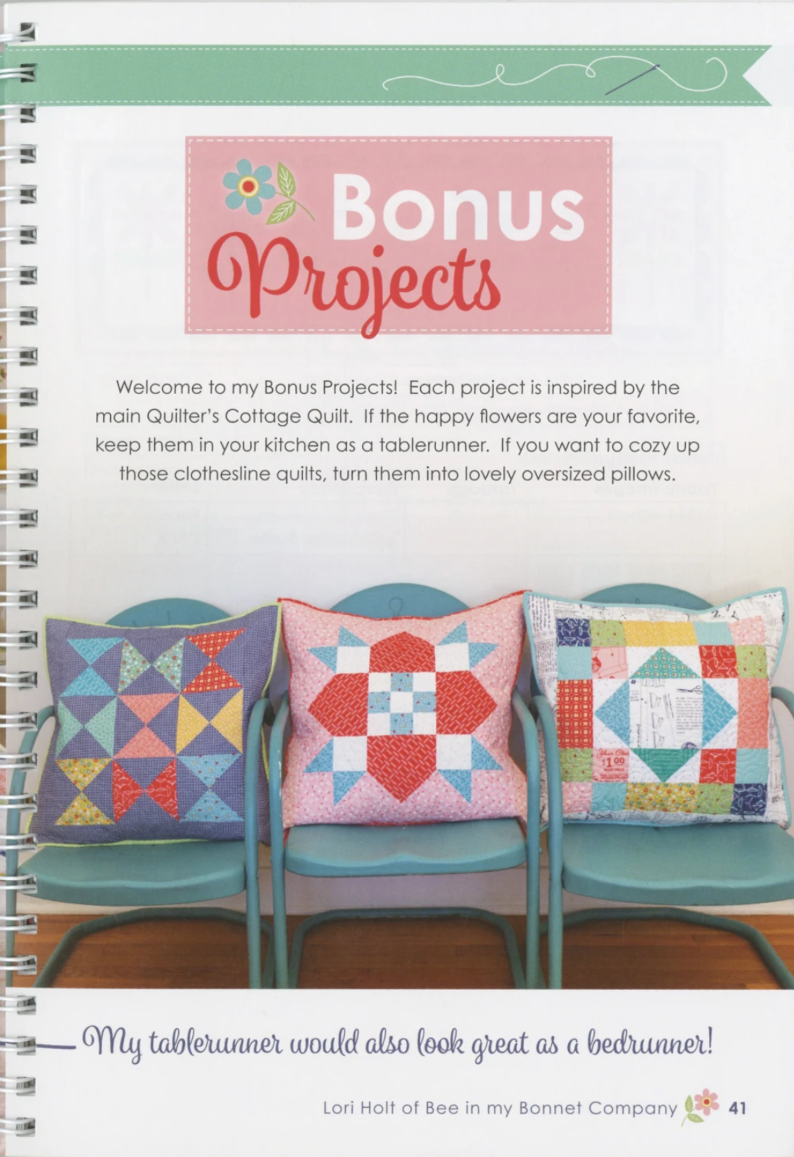 Quilter's Cottage Book, by Lori Holt of Bee in My Bonnet, sku ISE-936 - Good Vibes Quilt Shop