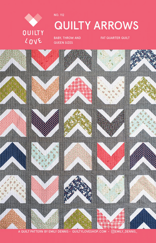 QUILTY ARROWS Quilty Love Pattern by Emily Dennis #112