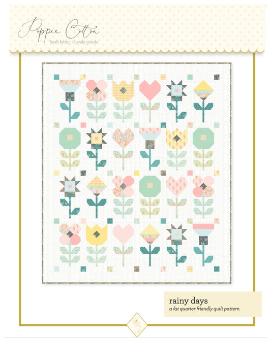 Rainy Days Quilt Pattern, for the Hollyhock Lane Collection