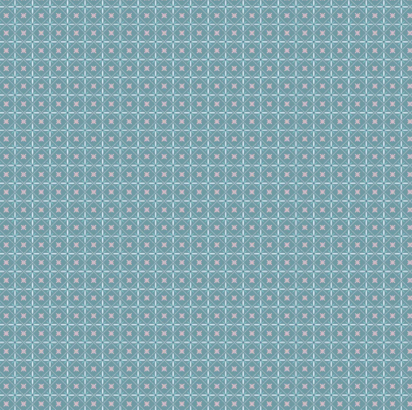 Rosy Cheeks Fabric by Poppie Cotton, Bless You Blue, RC25256 - Good Vibes Quilt Shop